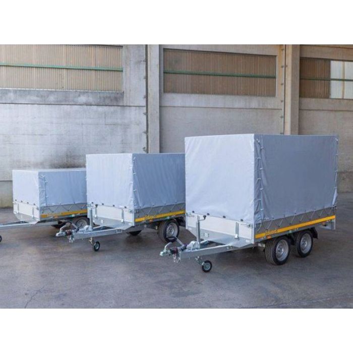 Montering af høj presenning på Eduard trailere. VI monterer stativ og presenning, så du bare skal køre afsted med din nye trailer