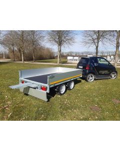 EDUARD boogietrailer ED2615-20-63-MU en multi trailer med ramper under lad