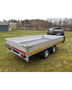 Eduard 3318 boogietrailer med 30 cm alusider og ladh&oslash;jde p&aring; 70cm