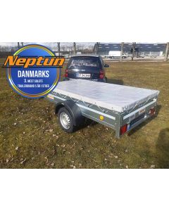 Neptun GN 126 pakke med presenning og n&aelig;sehjul. K&aring;ret til &aring;rets g&oslash;r-det-selv trailer 2022.