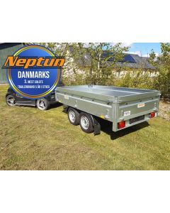 GN156 Nordica boggietrailer fra Neptun 40 cm dobbelt plade sider