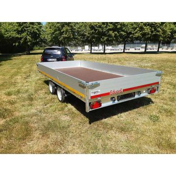 Eduard trailer ED4020 totalvægt 3500 med fuldsvejset chassis og næsehjul med klapautomatil. En trailer fra Eduard er en robust og solid trailer