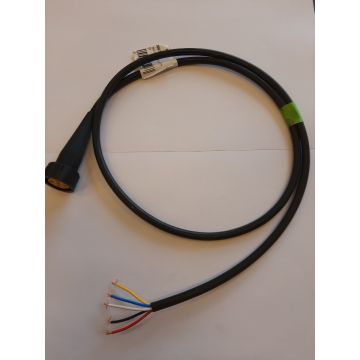 Aspöck stik Gul 5pol m/ledning