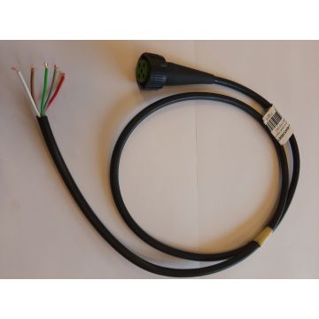 Aspöck stik Grøn 5pol m/ledning