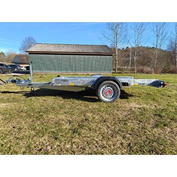 Stema Wom Senko 1300 kg - den populære hydrauliske sænkebare trailer fra Stema nu med 1300 kg totalvægt - smart til motorcykler og andre mindre maskiner