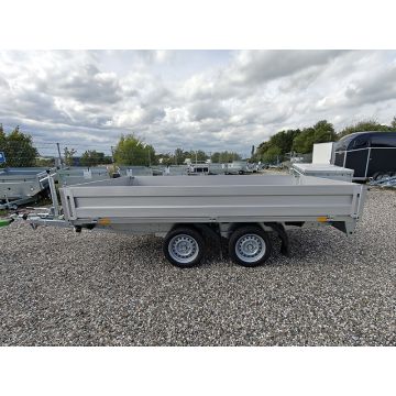 Böckmann Ladtrailer HL-AL 3218/35 robust trailer med totalvægt på 3500 kg. Med alus ider, der alle kan lægges ned.