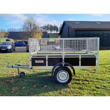 Neptun Trailwood med gittersider. Solid trailer fra Neptun der er Danmarks 3. mest solgte trailer fem år i streg.