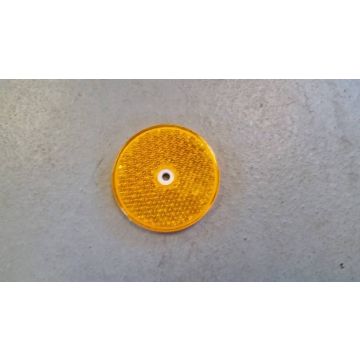 Refleks gul rund Ø65