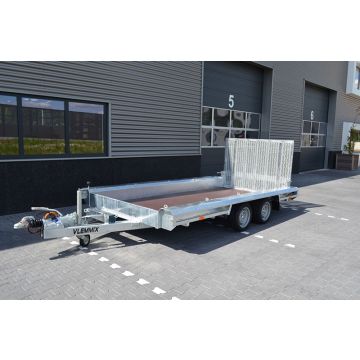 Vlemmix maskintrailer totalvægt på 3500 kg med 2 aksler 480x180 cm